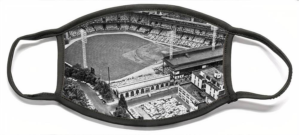 1950s Face Mask featuring the photograph Forbes Field In Pittsburgh by Underwood Archives