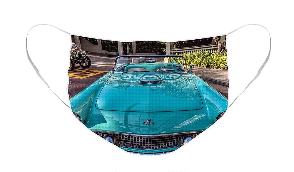 Ford Thunderbird Face Mask featuring the photograph Ford Thunderbird by Adrian Evans