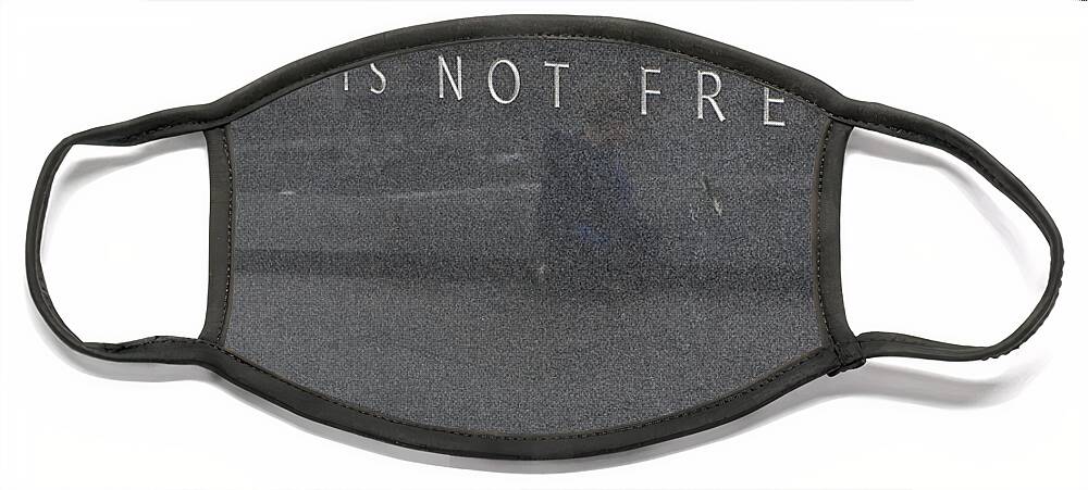 Washington Face Mask featuring the photograph Freedom Is Not Free by Steven Ralser