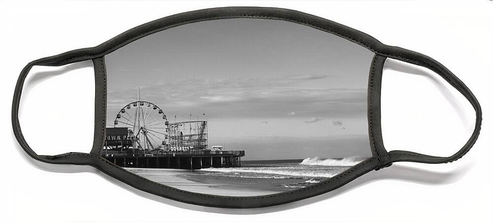 Funtown Pier Seaside Heights Face Mask featuring the photograph Funtown Pier Seaside Heights New Jersey by Terry DeLuco