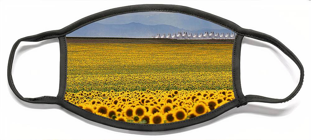 Flowers Face Mask featuring the photograph Gateway to the Rockies by Jim Garrison