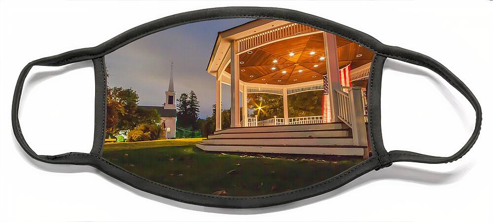 Milton Face Mask featuring the photograph Gazebo by Brian MacLean