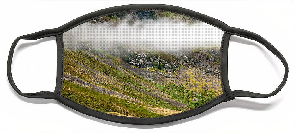 Michalakis Ppalis Face Mask featuring the photograph Misty Mountain Landscape by Michalakis Ppalis