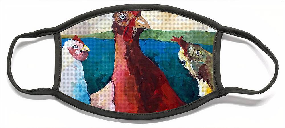 Animal Face Mask featuring the painting Gonzo by Sean Parnell