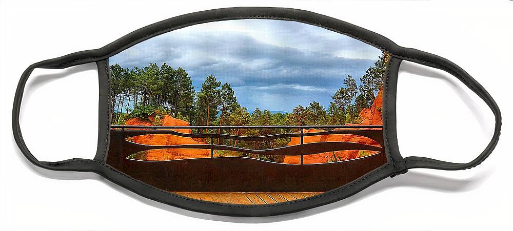 Abstract Face Mask featuring the photograph Grand Entrance by Lauren Leigh Hunter Fine Art Photography