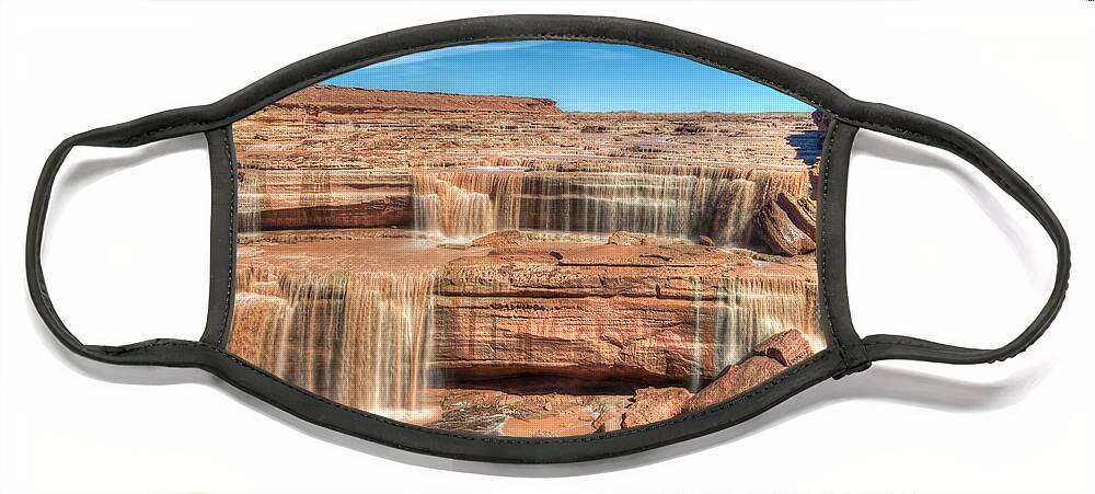 Photograph Face Mask featuring the photograph Grand Falls by Richard Gehlbach