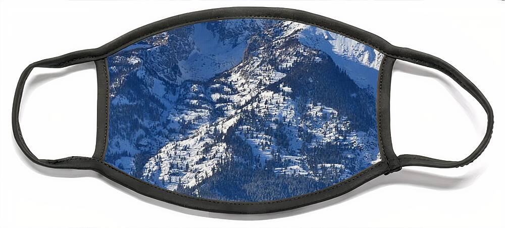 Mountains Face Mask featuring the photograph Grand Teton by Dorrene BrownButterfield