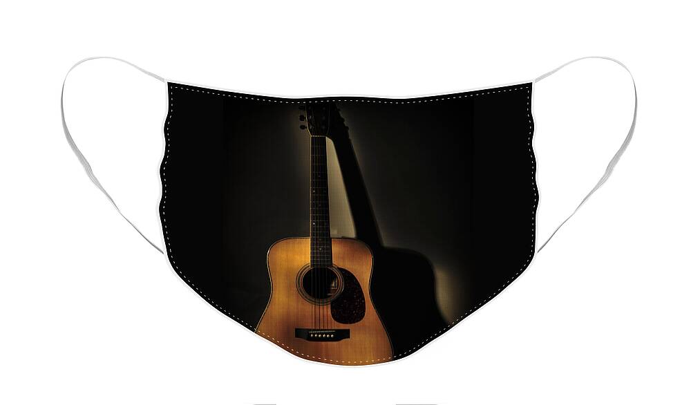 Guitar Face Mask featuring the photograph Guitar by Terry DeLuco