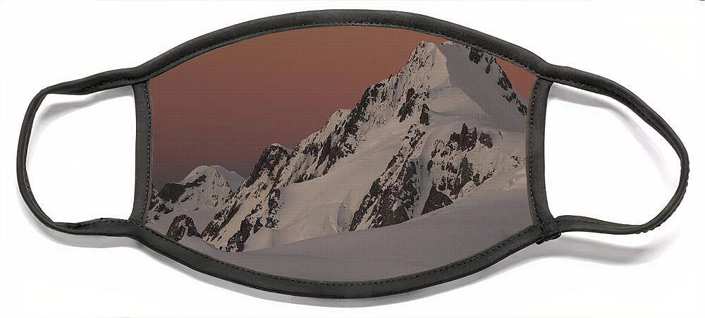 535886 Face Mask featuring the photograph Halcombe Peak And Fox Glacier Westland by Colin Monteath