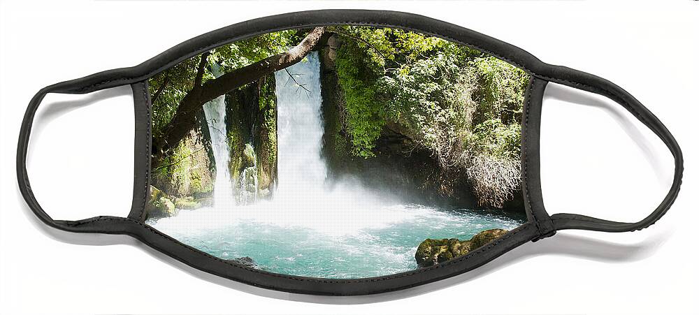 Hermon Face Mask featuring the photograph Hermon Stream Nature reserve-Banias by Amos Gal