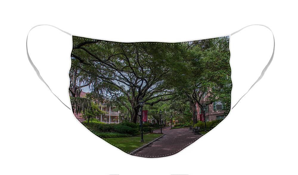 College Of Charleston Face Mask featuring the photograph Historic Campus by Dale Powell