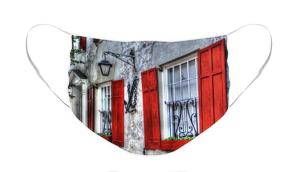 Historic Face Mask featuring the photograph Historic Charleston Pirates House by Dale Powell