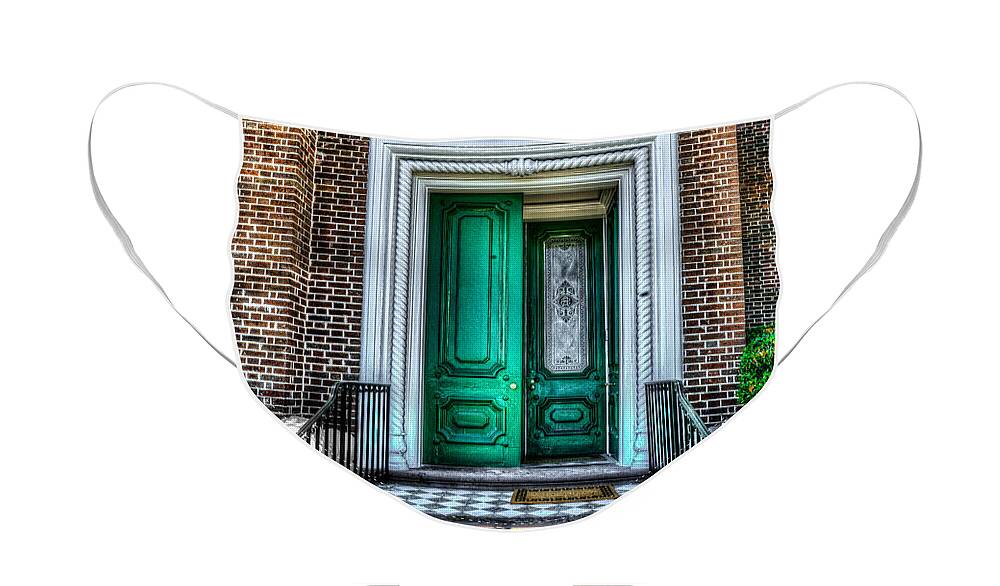 Door Face Mask featuring the photograph Historic Charleston SC Door by Dale Powell