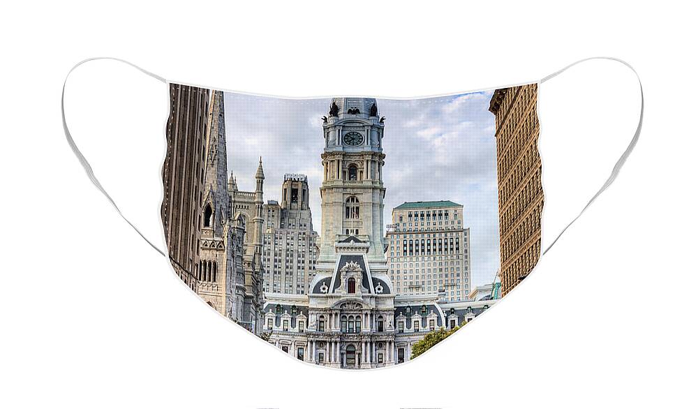 Philadelphia Face Mask featuring the photograph Historic Philly by JC Findley