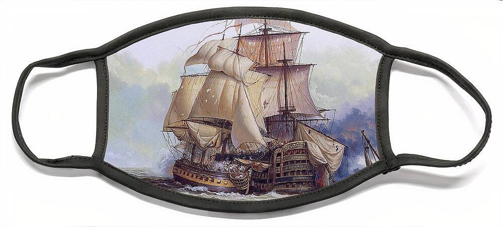Historical Face Mask featuring the photograph Historical Sailboat by Publiphoto