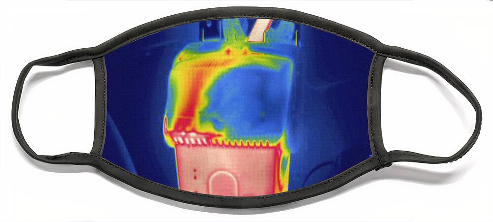 Home Face Mask featuring the photograph Home Humidifier, Thermogram by Science Stock Photography