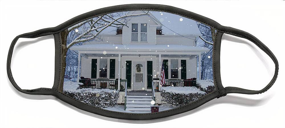 Snow Face Mask featuring the photograph Home by Jim Cook