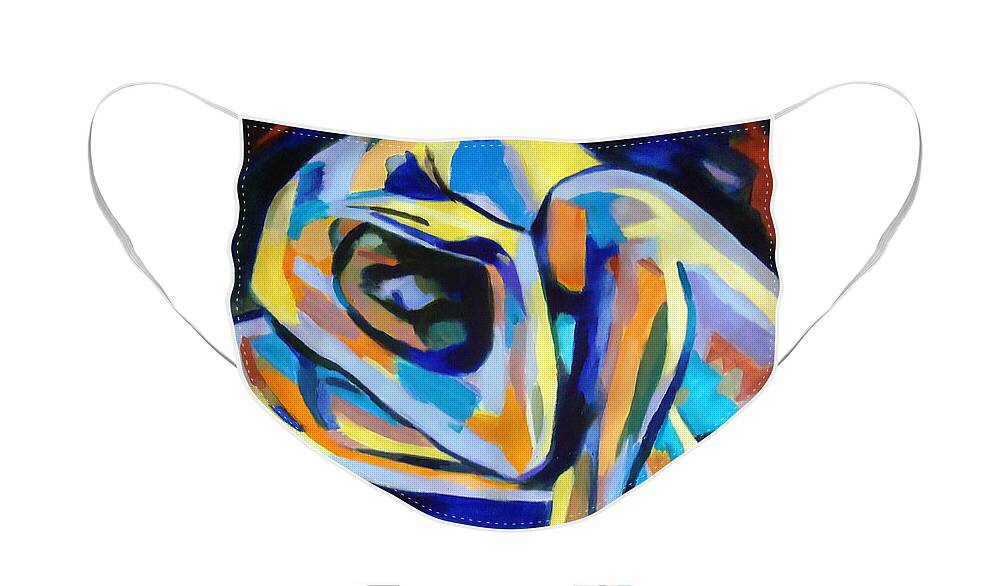 Contemporary Art Face Mask featuring the painting Inner reality by Helena Wierzbicki