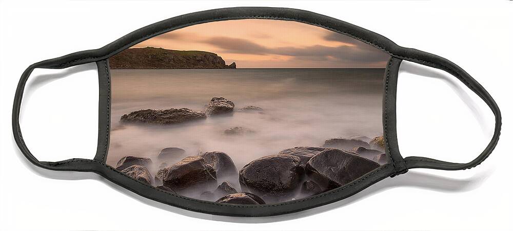 Isle Of Muck Face Mask featuring the photograph Isle of Muck Sunset by Nigel R Bell