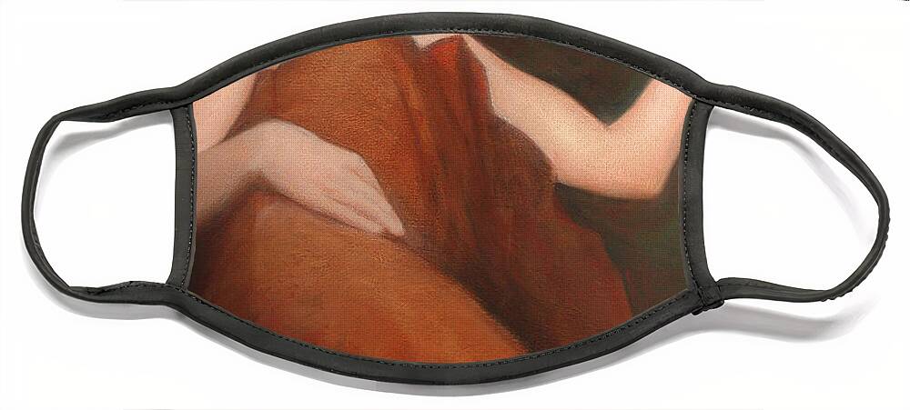 Sensuous Face Mask featuring the painting James Bay Interior by David Ladmore