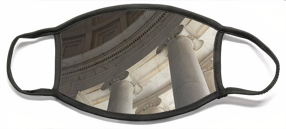 Declaration Of Independence Face Mask featuring the photograph Jefferson Memorial Architecture by Kenny Glover