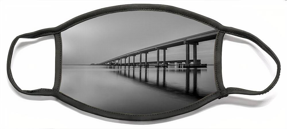 Boats Face Mask featuring the photograph Jekyll Island Bridge by Debra and Dave Vanderlaan