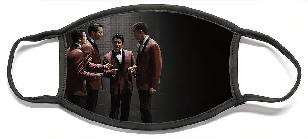 Jersey Boys Face Mask featuring the photograph Jersey Boys by Clint Eastwood by Movie Poster Prints