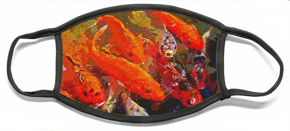 Koi Fish Face Mask featuring the photograph Koi Fish by Tom Janca