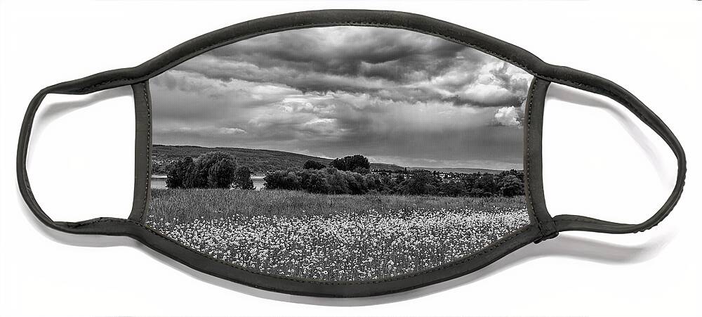 Landscape Face Mask featuring the photograph Stormy weather by Bernd Laeschke