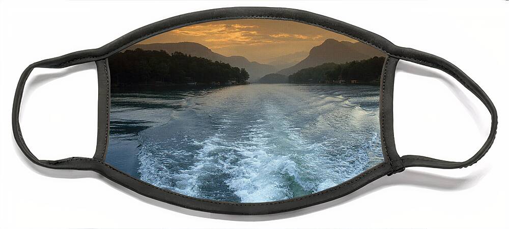 North Carolina Face Mask featuring the photograph Lake Lure, Nc by Bruce Roberts