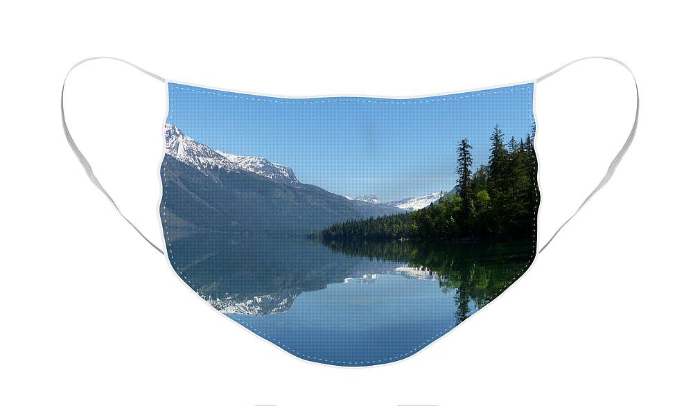Blue Face Mask featuring the photograph Lake McDonald - Glacier National Park by Lucinda Walter