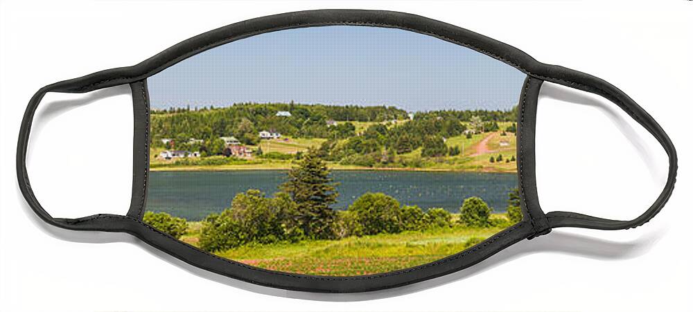 Pei Face Mask featuring the photograph Landscape panorama of Prince Edward Island by Elena Elisseeva