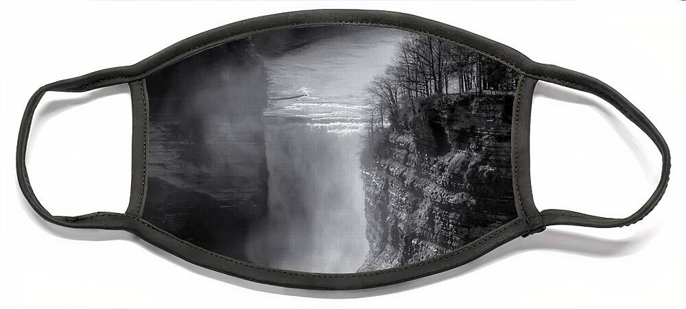 Letchworth State Park Face Mask featuring the photograph Letchworth in Winter by Joshua House