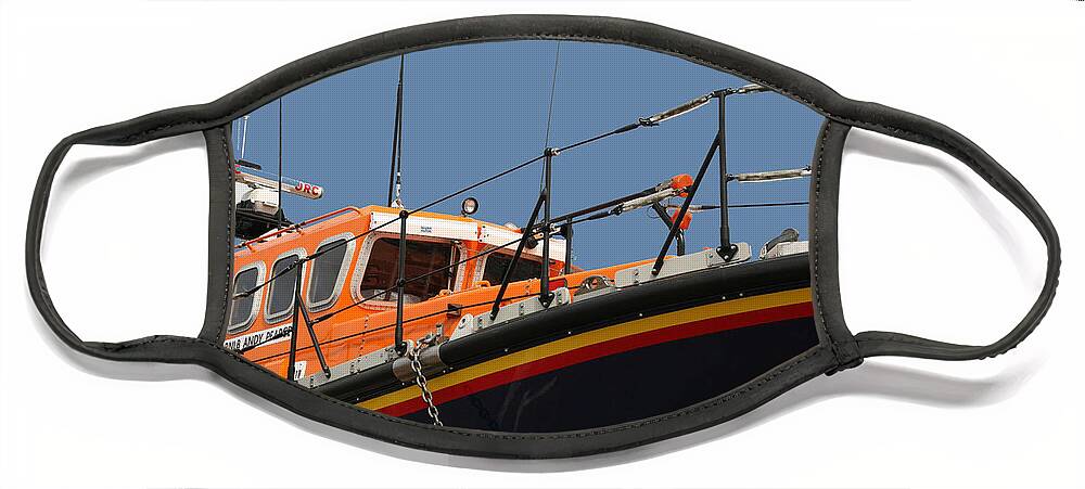 Life Face Mask featuring the photograph Life boat by Christopher Rowlands
