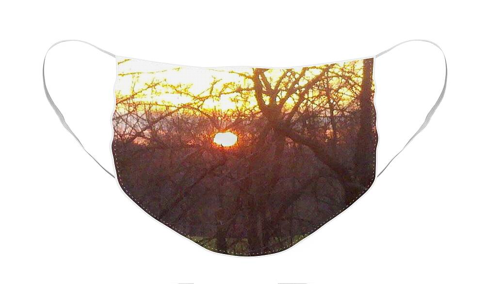 Sunrise Face Mask featuring the photograph Light at Sunrise by Margaret Welsh Willowsilk