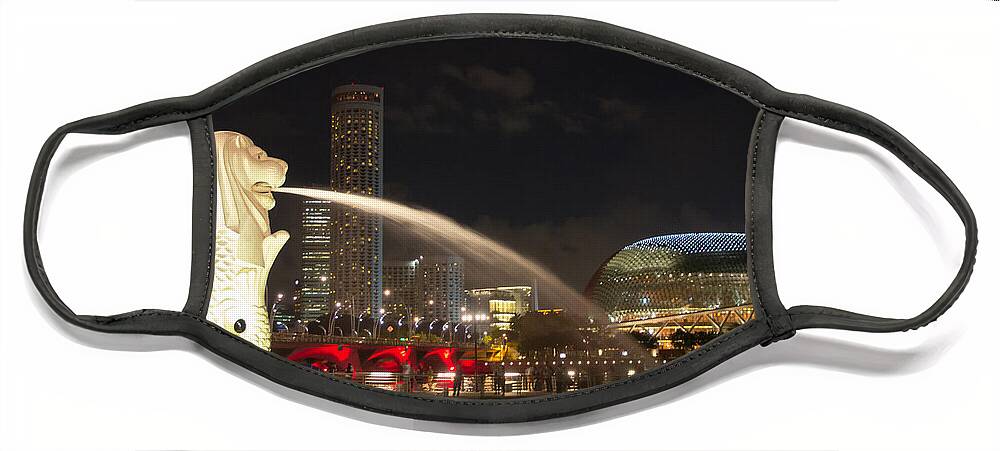Asia Face Mask featuring the photograph Lion City by Agnes Caruso