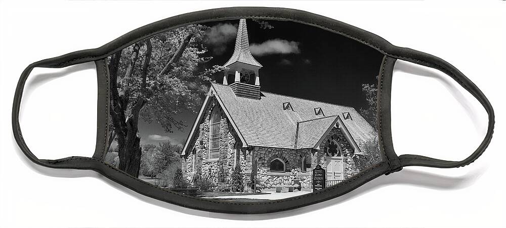 Buildings Face Mask featuring the photograph Little Stone Church by Guy Whiteley