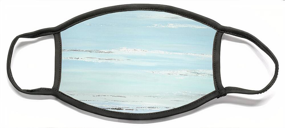 Ocean Face Mask featuring the painting Low Tide by Tamara Nelson