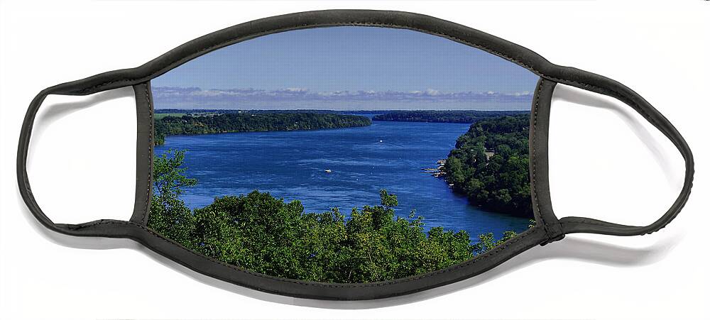 Photography Face Mask featuring the photograph Lower Niagara River by Nicky Jameson