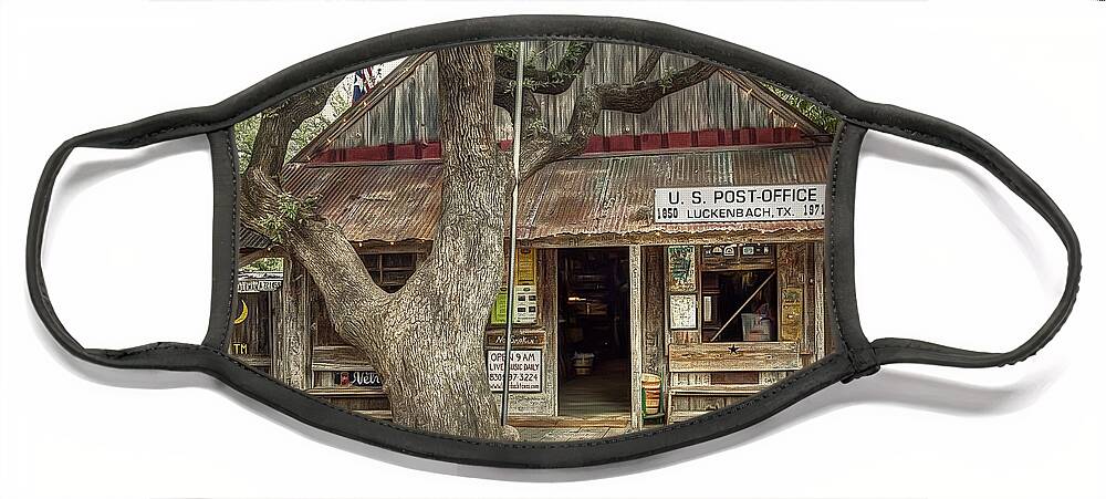 Luckenbach Face Mask featuring the photograph Luckenbach 2 by Scott Norris