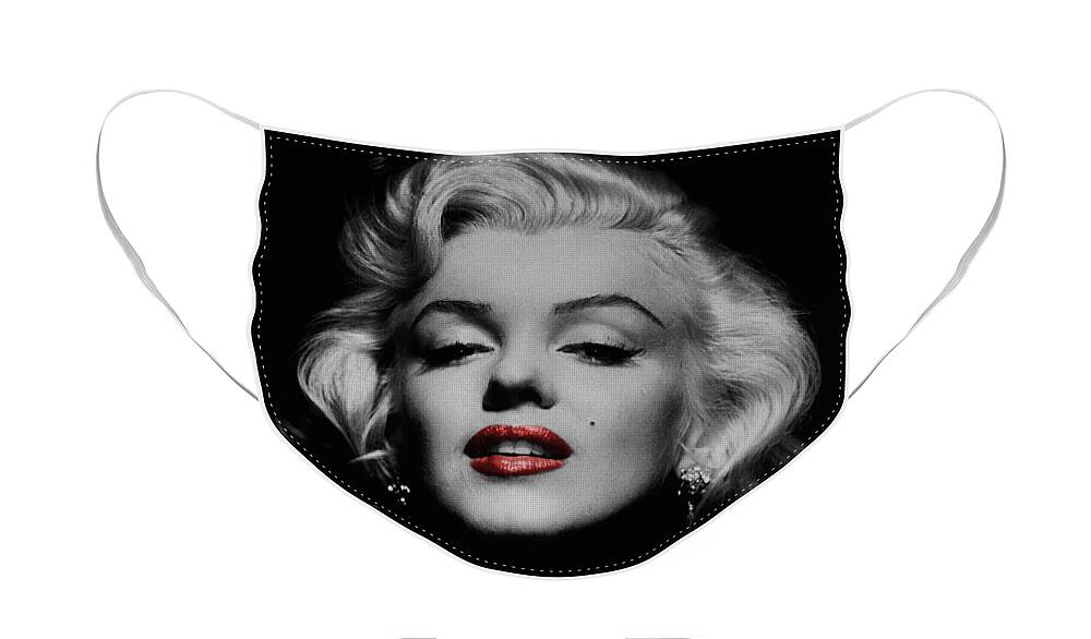 Marilyn Monroe Face Mask featuring the photograph Marilyn Monroe 3 by Andrew Fare