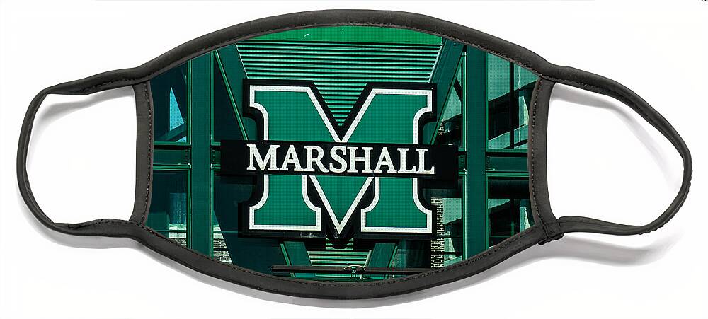 Marshall University Face Mask featuring the photograph Marshall University by Tommy Anderson