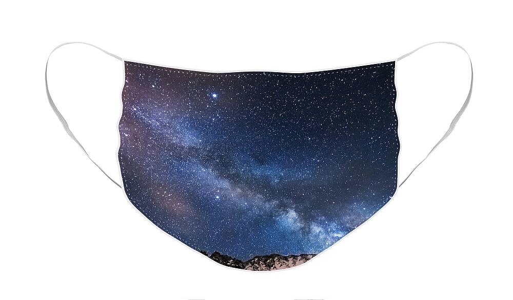 Colorado Face Mask featuring the photograph Mayflower Gulch Milky Way by Darren White
