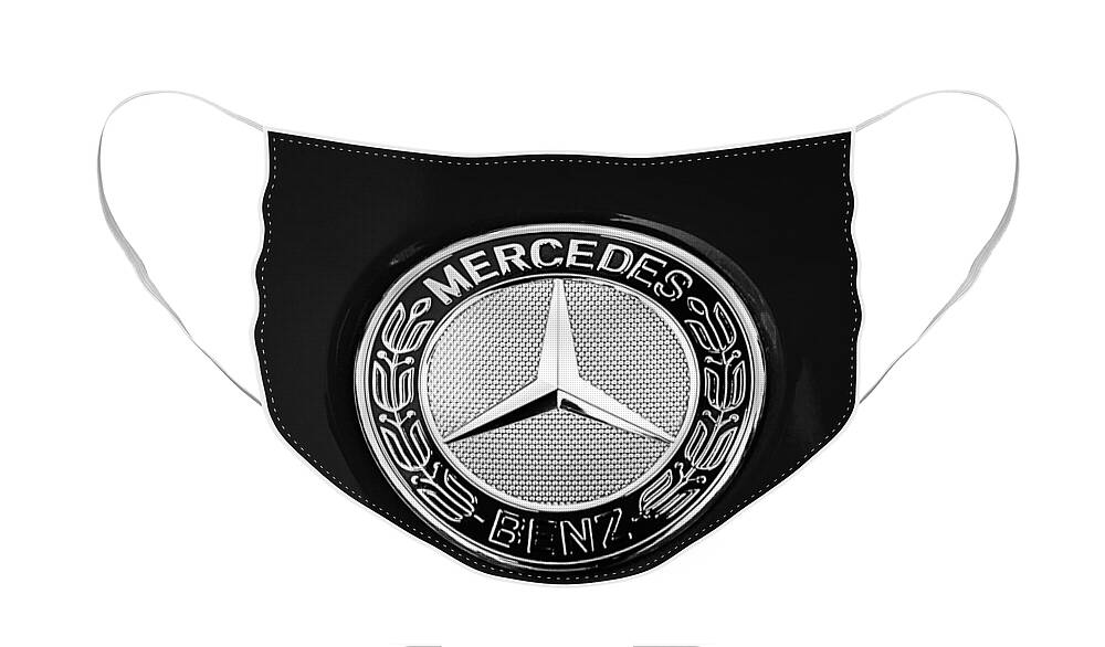 Mercedes-benz 6.3 Gullwing Emblem Face Mask featuring the photograph Mercedes-Benz 6.3 Gullwing Emblem by Jill Reger