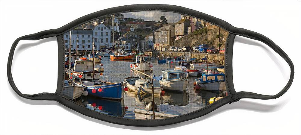 Travel Face Mask featuring the photograph Mevagissey by Louise Heusinkveld
