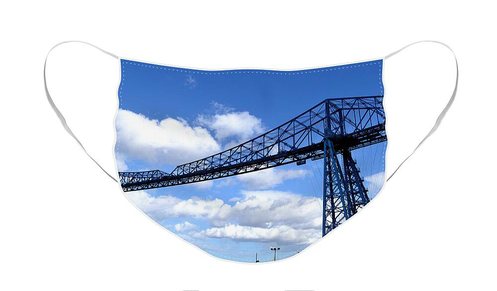 Middlesbrough Face Mask featuring the photograph Middlesbrough Transporter Bridge by Scott Lyons