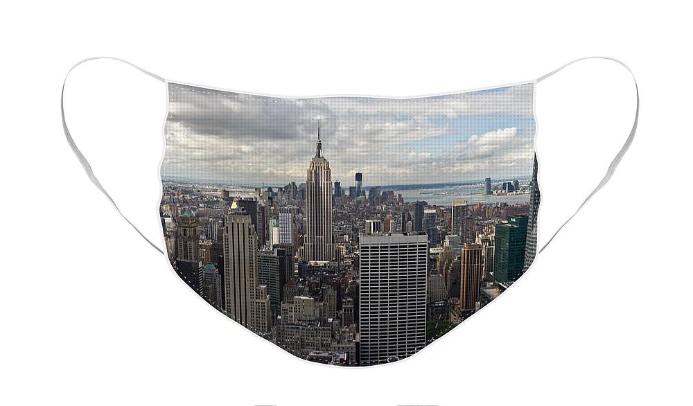 Empire State Building Face Mask featuring the photograph Midtown Manhattan by Gary Eason