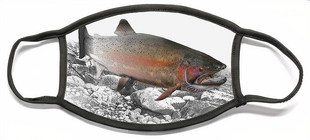Trout Face Mask featuring the photograph Migrating Steelhead Rainbow Trout by Randall Nyhof
