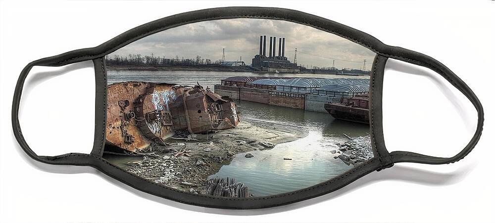 Mississippi River Face Mask featuring the photograph Mississippi River by Jane Linders