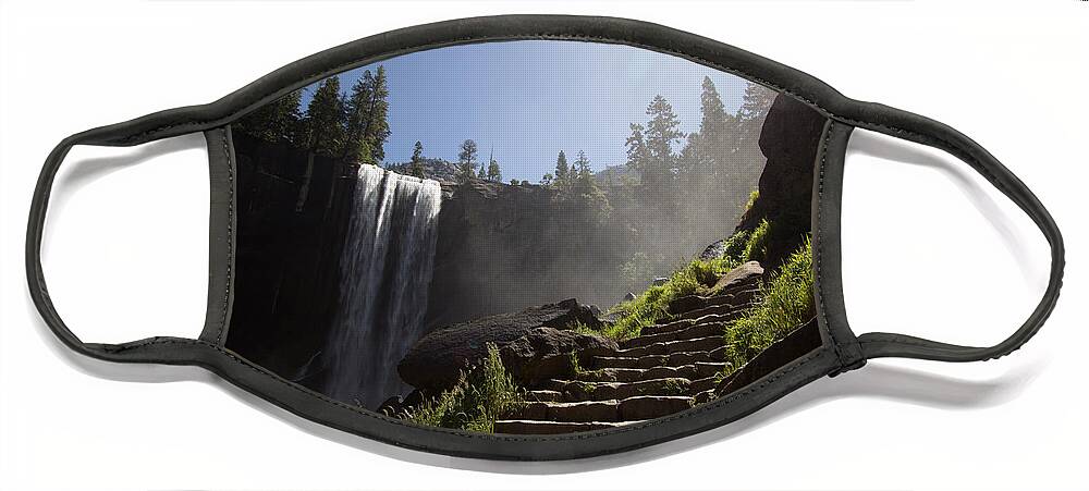 Yosemite National Park Face Mask featuring the photograph Mist Trail by Agnes Caruso